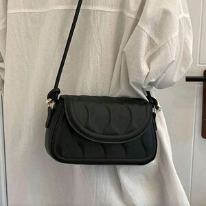 Elegant Black Quilted Shoulder Bag